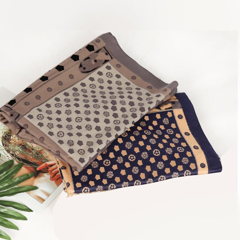 EXTREE Scarfs for Women Pashmina Silky Shawl Wrap for Evening Dressing Blanket Open Front Poncho Cape - Image 5